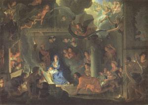 LE BRUN, Charles The Adoration of the Shepherds (mk05) Norge oil painting art